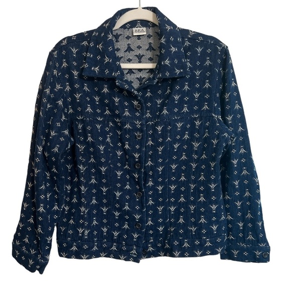 AKA Los Angeles Denim Button Front Outerwear Jacket - Picture 1 of 7